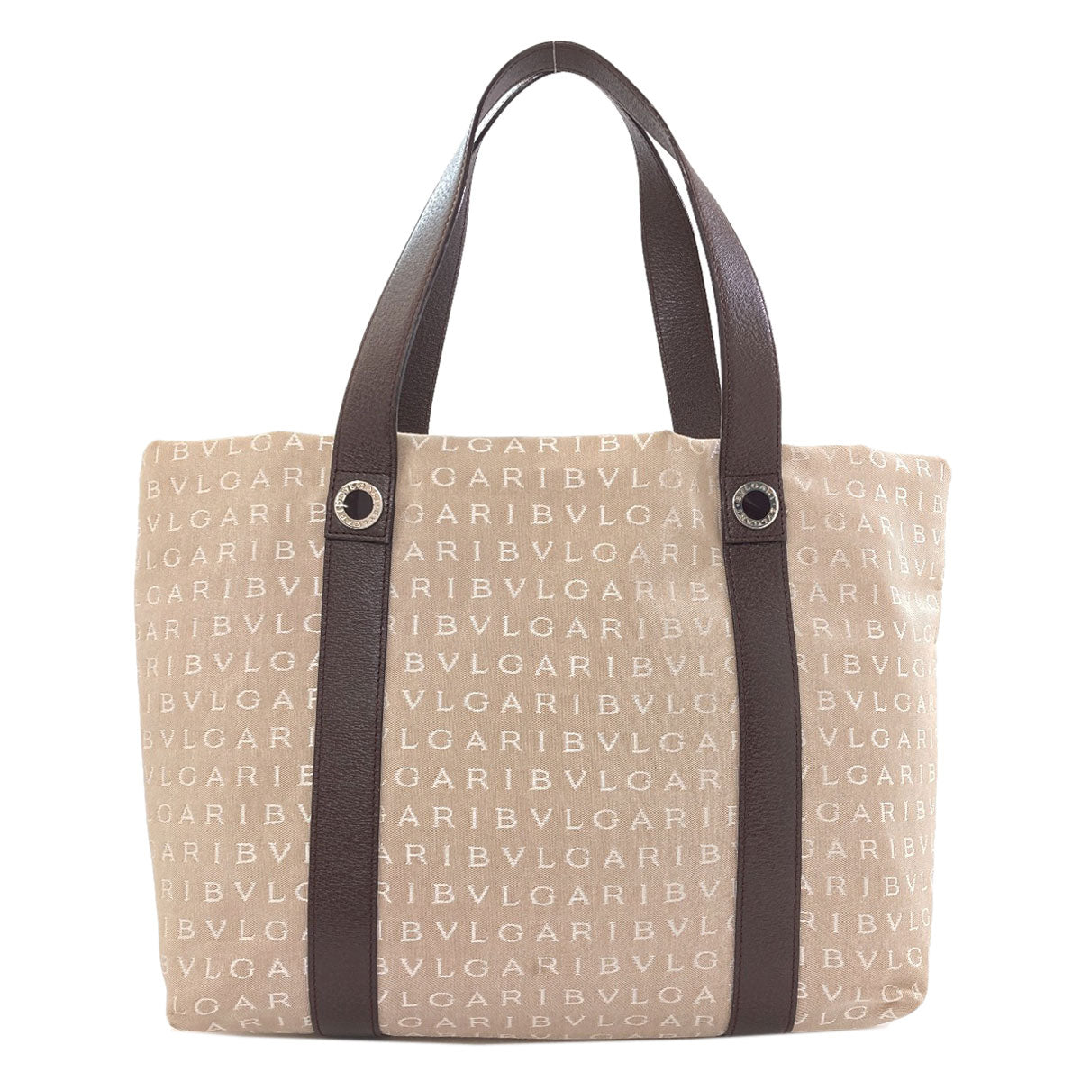 BVLGARI Logo mania Tote Bag Canvas Ladies [Used]