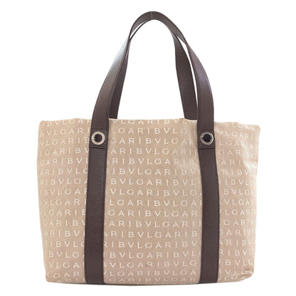 BVLGARI Logo mania Tote Bag Canvas Ladies [Used]
