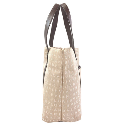 BVLGARI Logo mania Tote Bag Canvas Ladies [Used]
