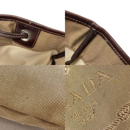 PRADA Logo jacquard Tote Bag Canvas Ladies [Used]