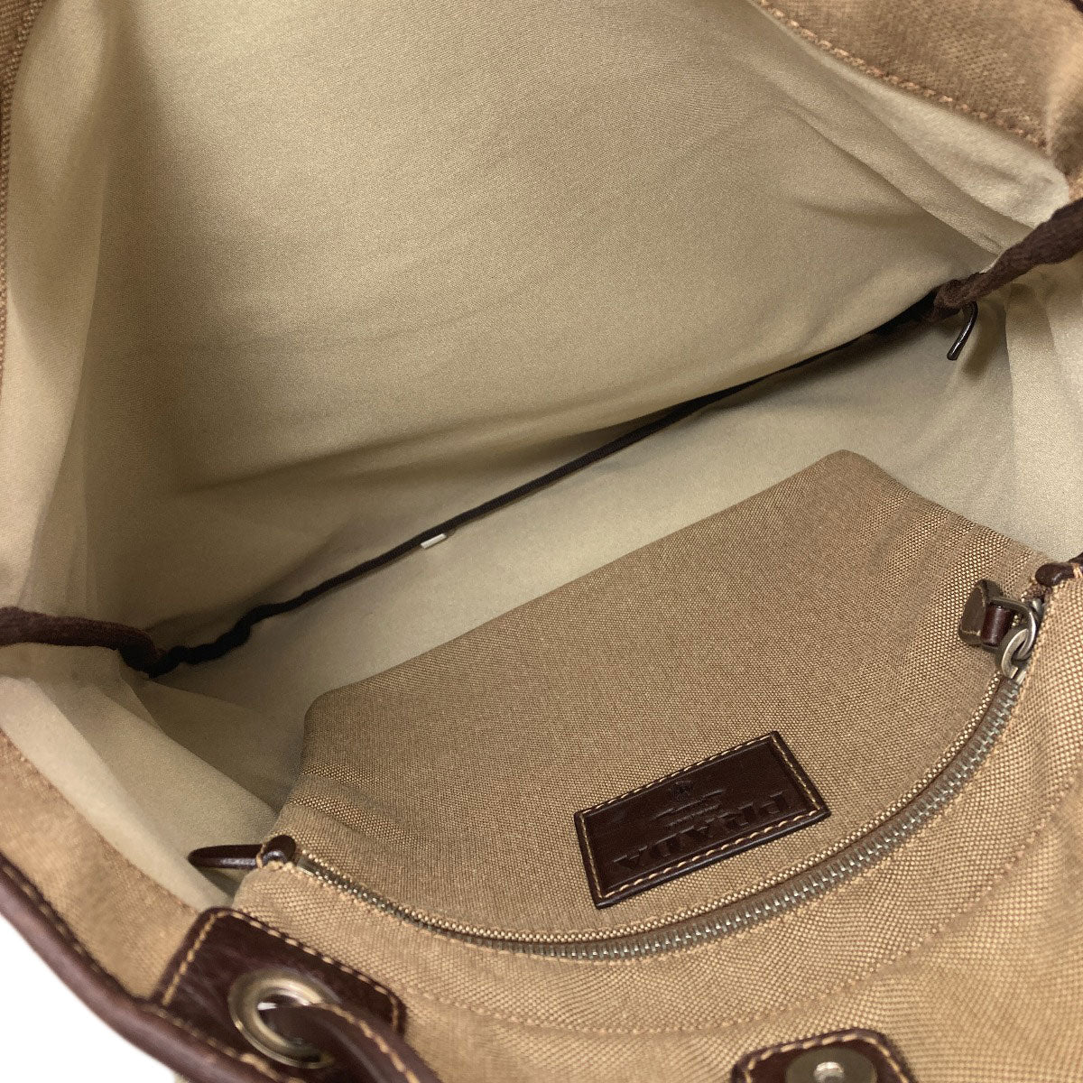 PRADA Logo jacquard Tote Bag Canvas Ladies [Used]