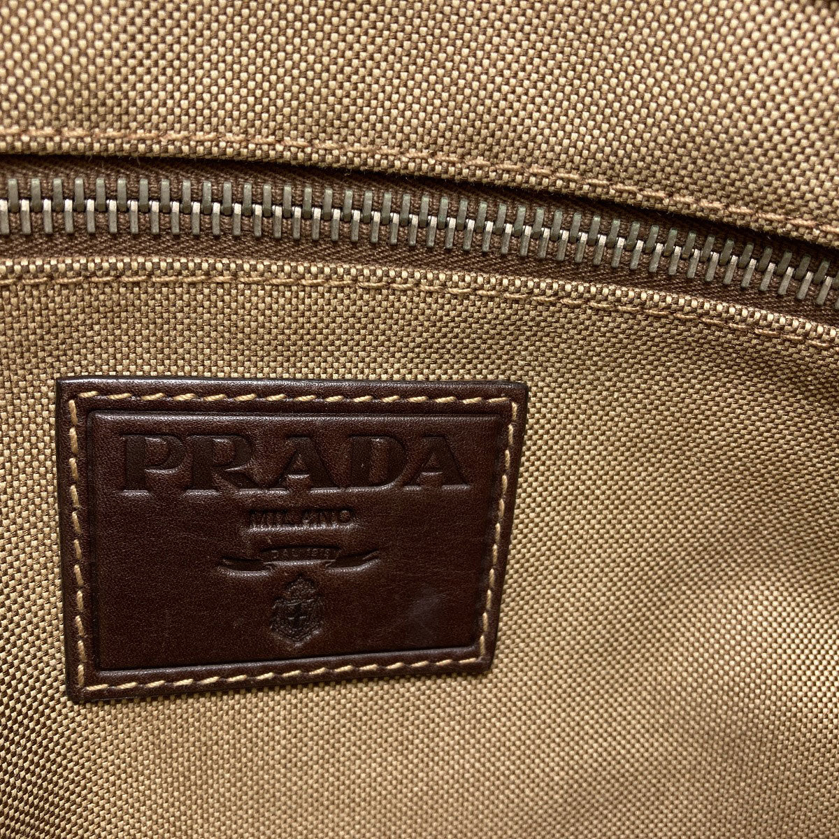 PRADA Logo jacquard Tote Bag Canvas Ladies [Used]