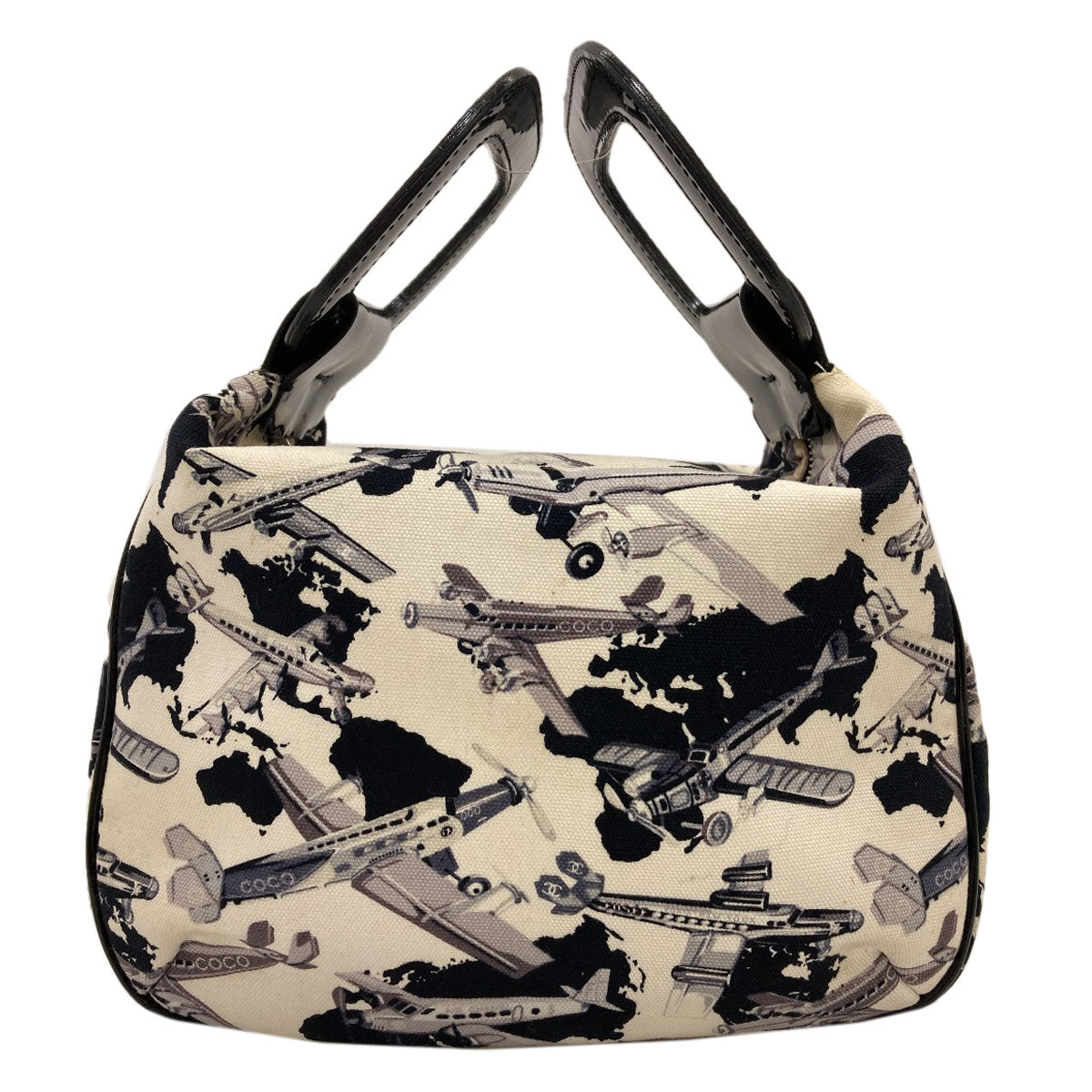 CHANEL Airline airplane pattern Handbag Canvas Ladies [Used]
