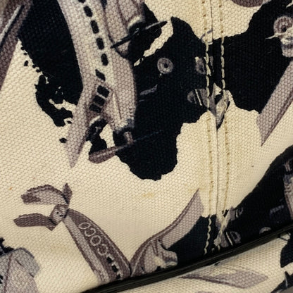 CHANEL Airline airplane pattern Handbag Canvas Ladies [Used]