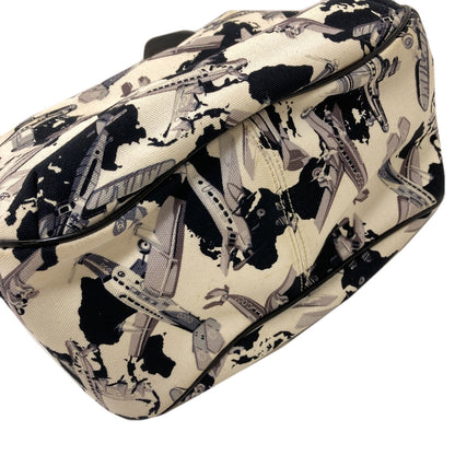 CHANEL Airline airplane pattern Handbag Canvas Ladies [Used]