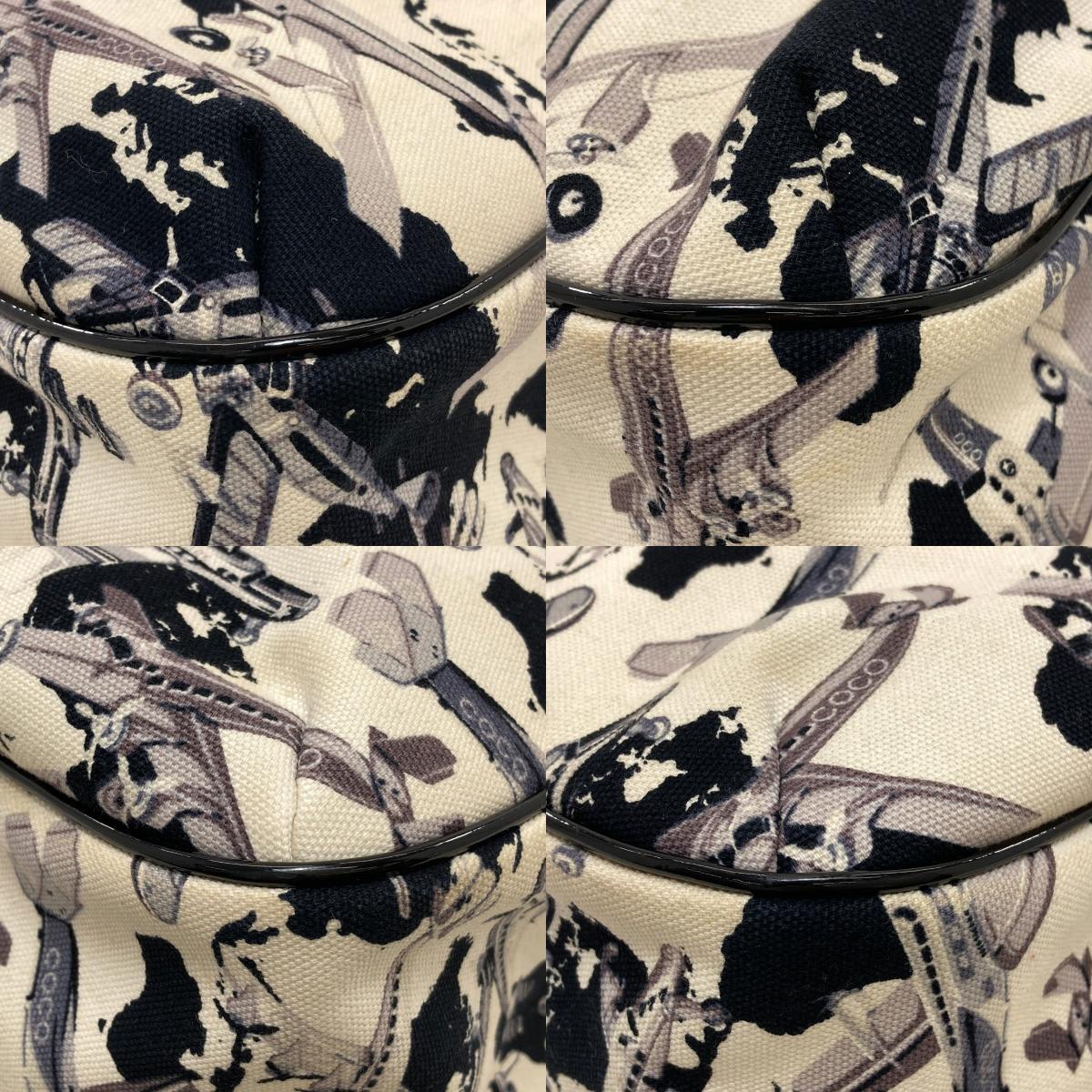 CHANEL Airline airplane pattern Handbag Canvas Ladies [Used]