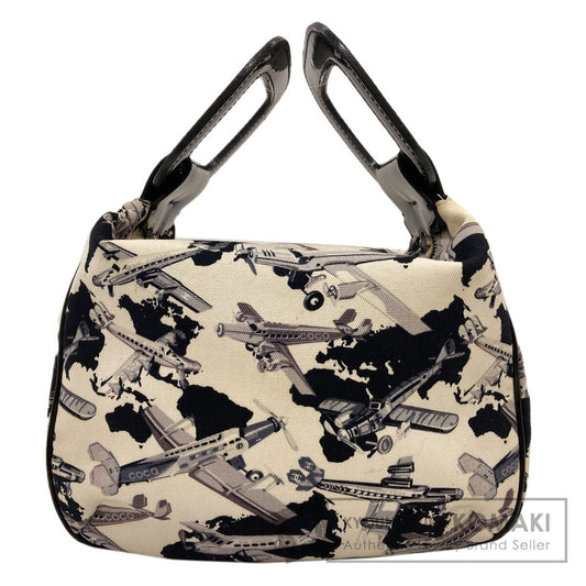 CHANEL Airline airplane pattern Handbag Canvas Ladies [Used]