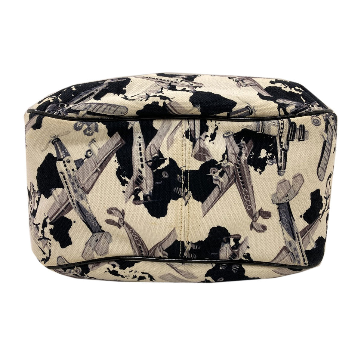 CHANEL Airline airplane pattern Handbag Canvas Ladies [Used]