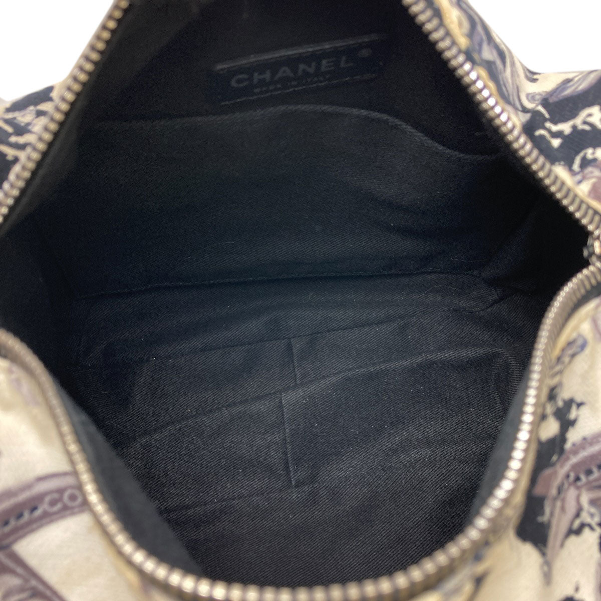 CHANEL Airline airplane pattern Handbag Canvas Ladies [Used]