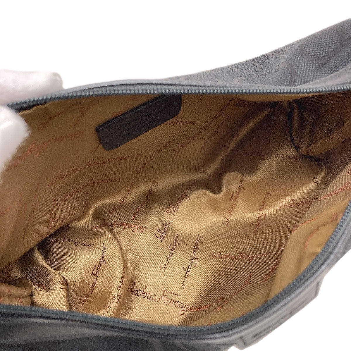 Salvatore Ferragamo Gancinipattern Handbag Canvas Ladies [Used]