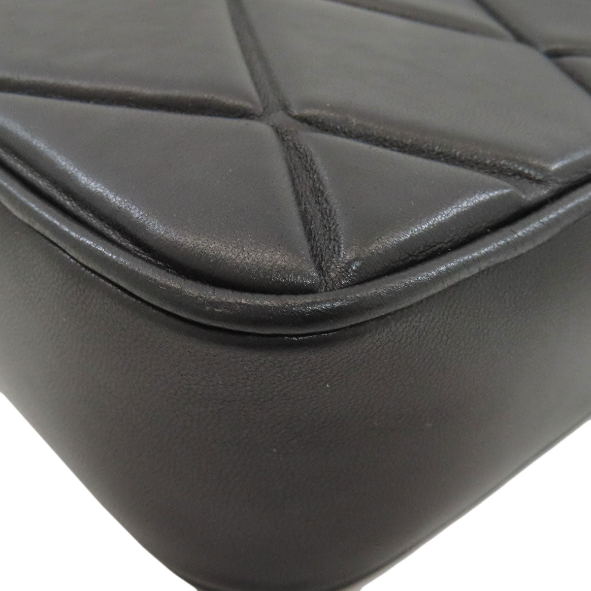Jimmy Choo Diamond quilting Shoulder Bag Leather Ladies [Used]