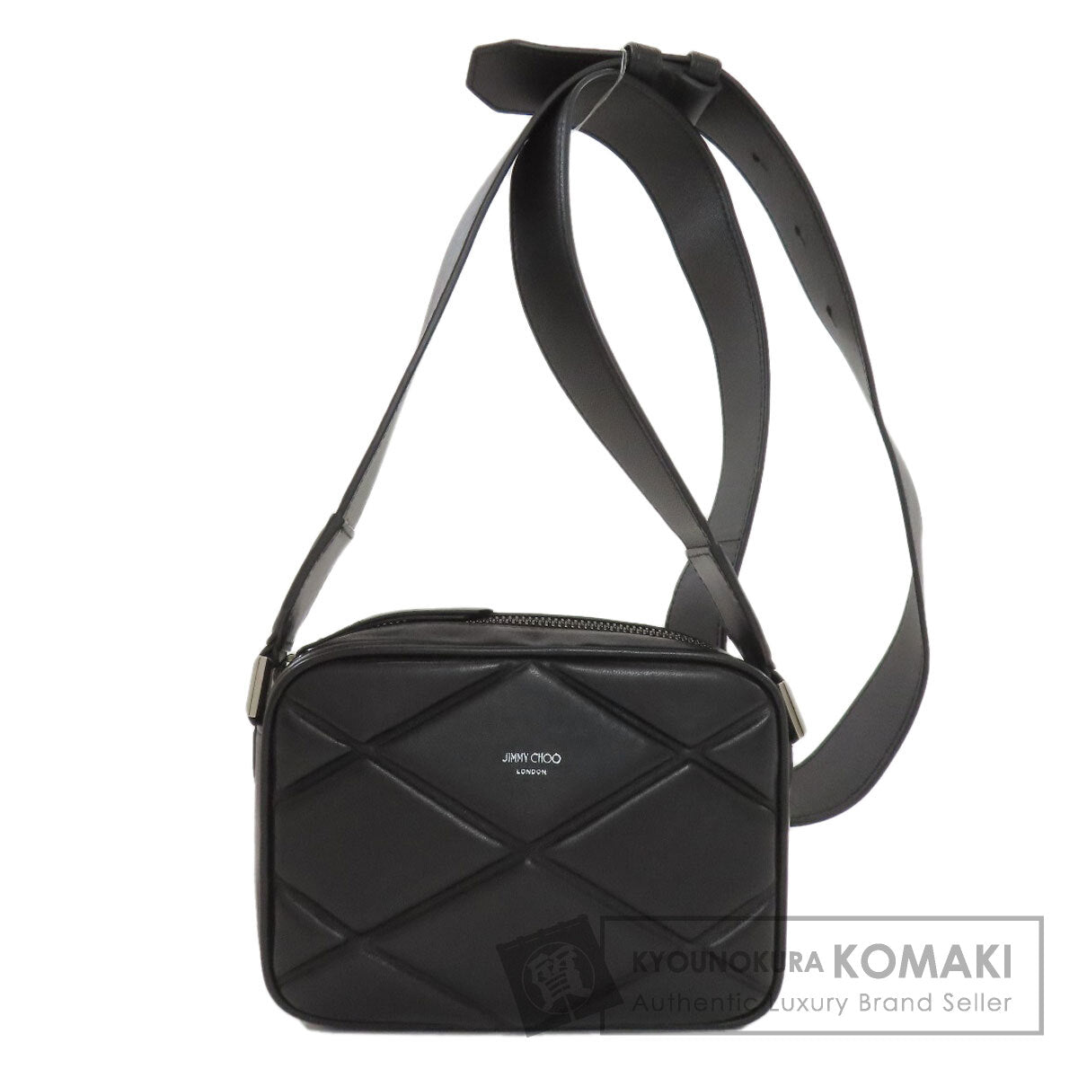 Jimmy Choo Diamond quilting Shoulder Bag Leather Ladies [Used]