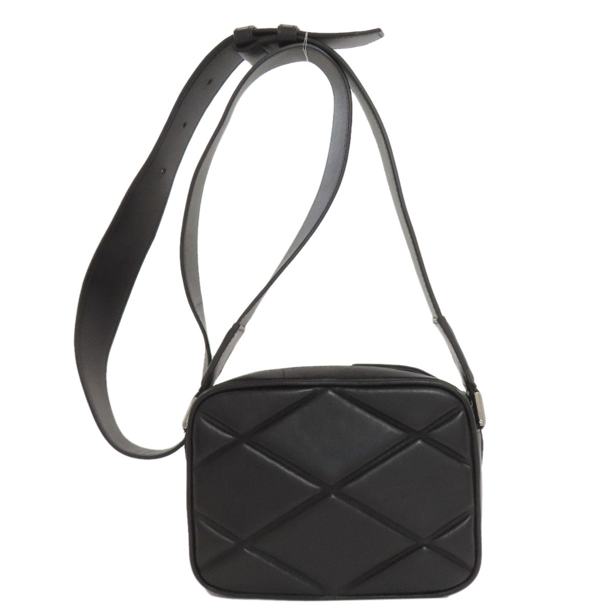 Jimmy Choo Diamond quilting Shoulder Bag Leather Ladies [Used]