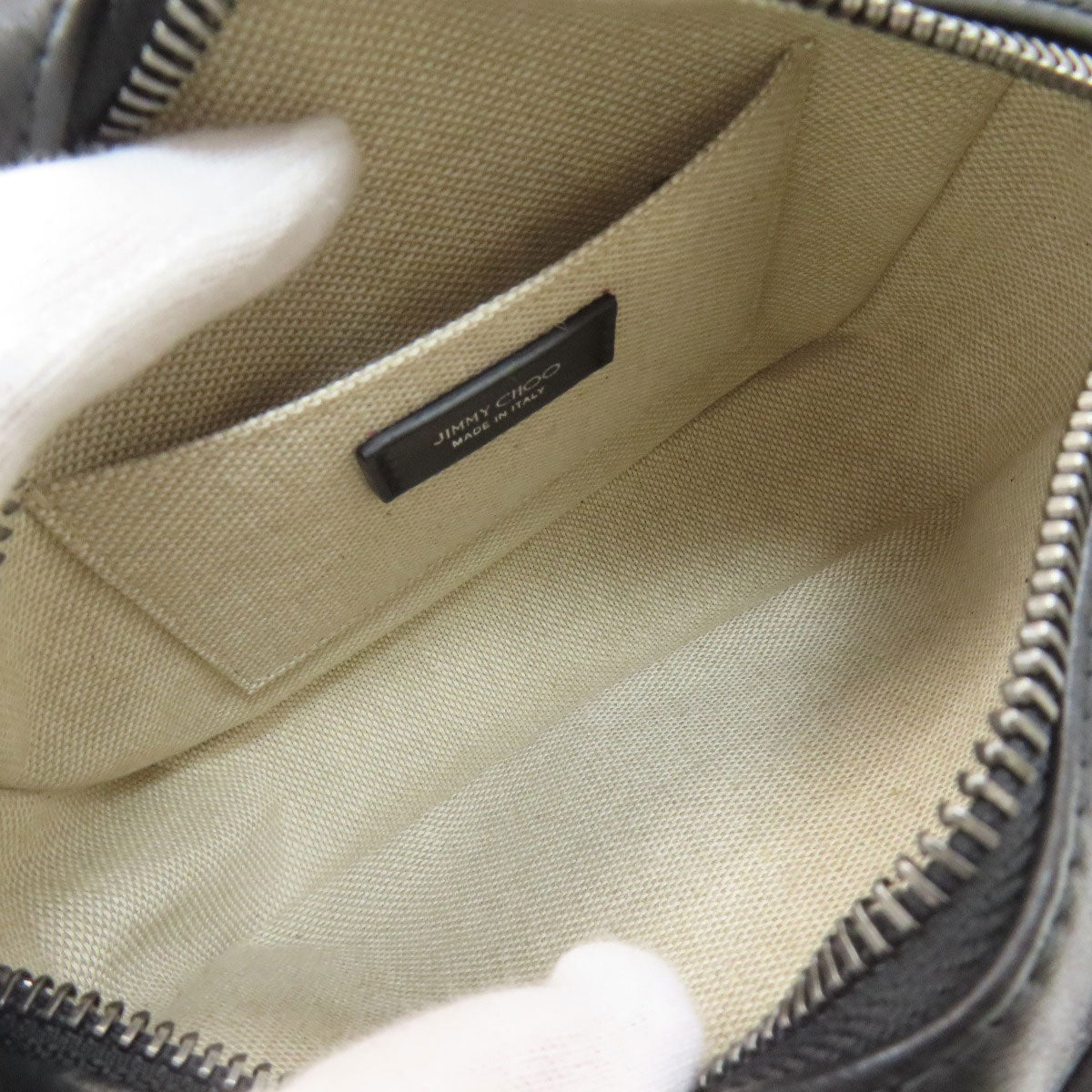Jimmy Choo Diamond quilting Shoulder Bag Leather Ladies [Used]