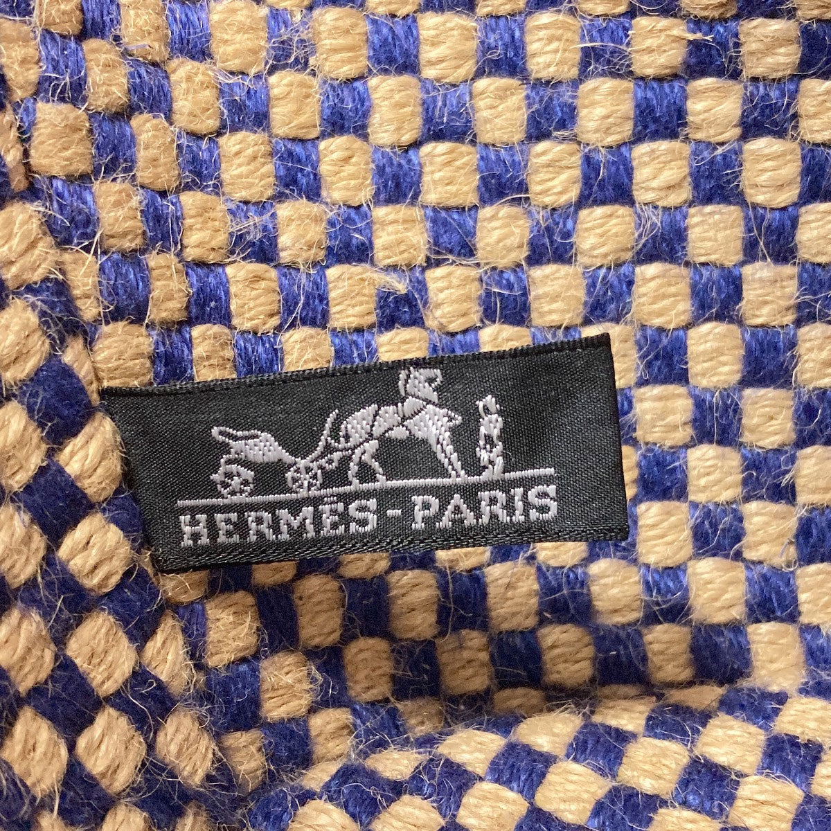 HERMES Pannier bus Handbag linen Ladies [Used]