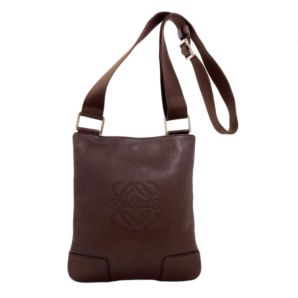 LOEWE anagram Shoulder Bag Leather Ladies [Used]