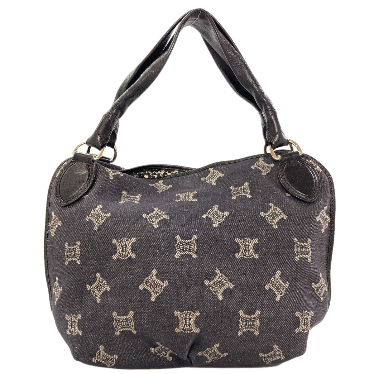 CELINE Macadam pattern Handbag Denim Ladies [Used]