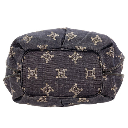 CELINE Macadam pattern Handbag Denim Ladies [Used]
