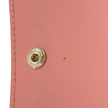 Salvatore Ferragamo Vara ribbon Bifold Wallet with Coin Pocket Leather Ladies [Used]