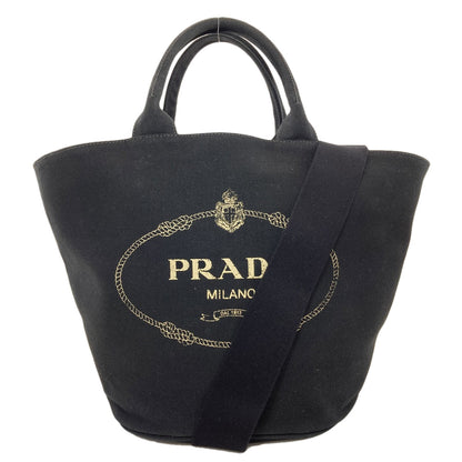 PRADA 1BG163 Canapa 2WAY Tote Bag Canvas Ladies [Used]