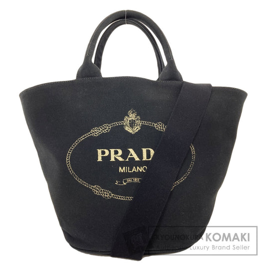PRADA 1BG163 Canapa 2WAY Tote Bag Canvas Ladies [Used]