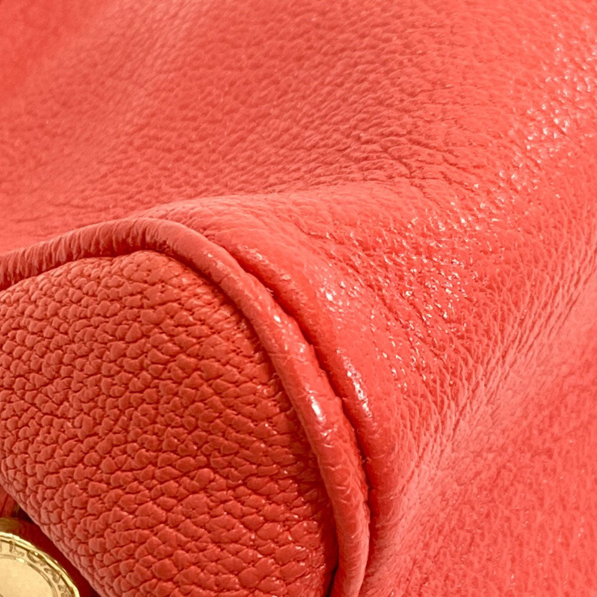 BVLGARI Gamaguchi Accessory pouch Leather Ladies [Used]