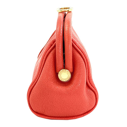 BVLGARI Gamaguchi Accessory pouch Leather Ladies [Used]