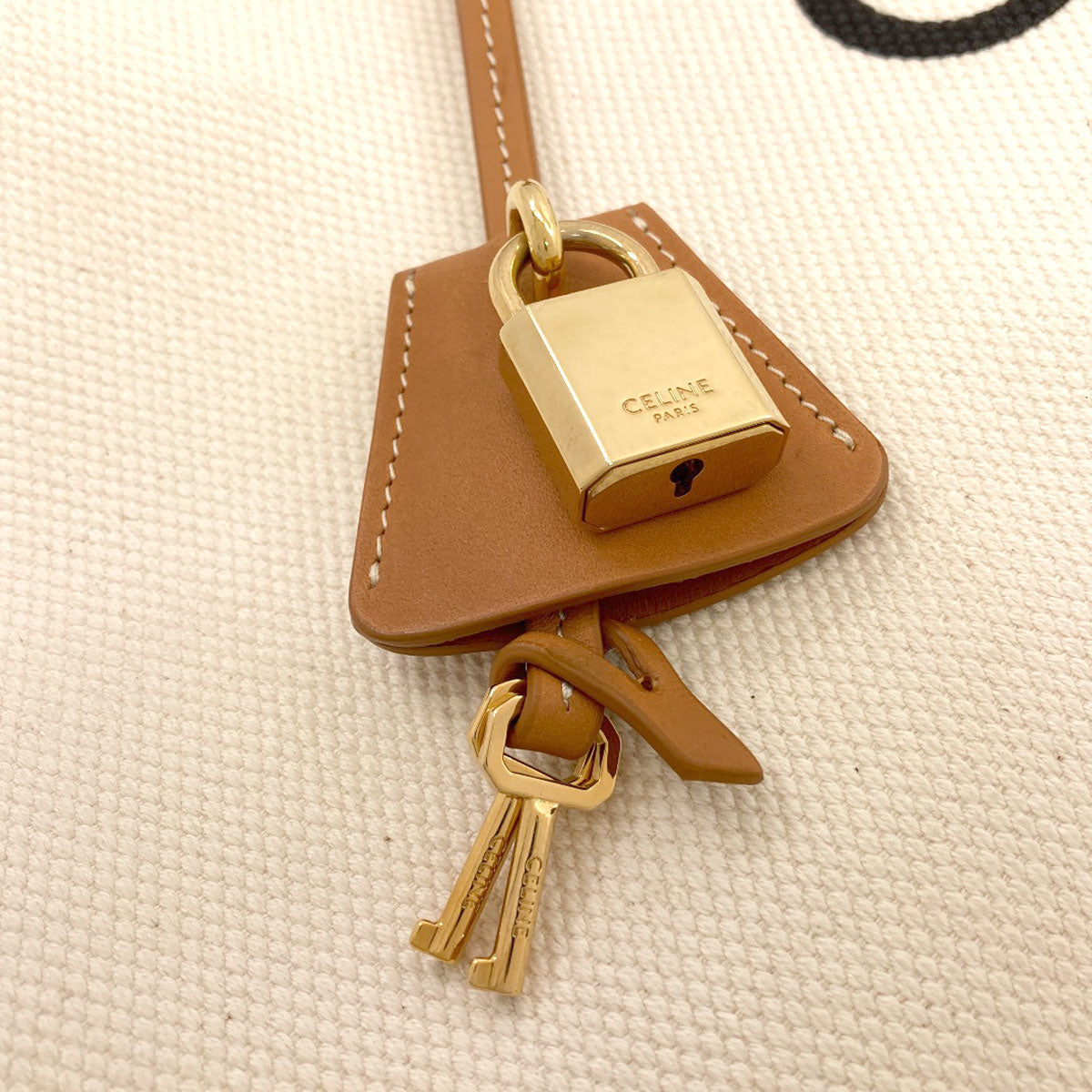 CELINE Horizontal Cabas Tote Bag Canvas Ladies [Used]