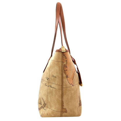 PRIMA CLASSE Map pattern Tote Bag PVC Ladies [Used]