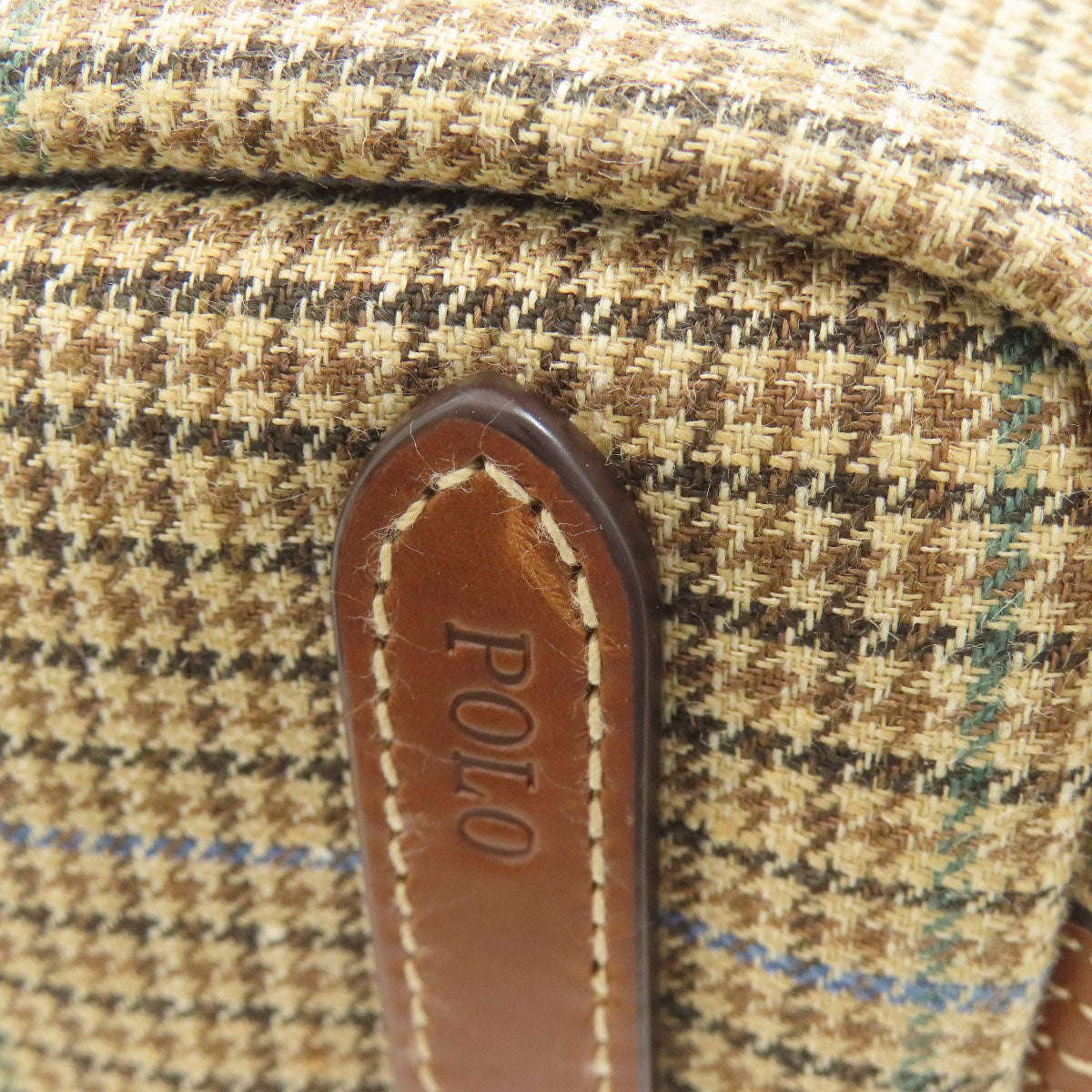 POLO RALPH LAUREN Mini Bellport 2WAY Handbag Canvas LeatherLadies [Used]
