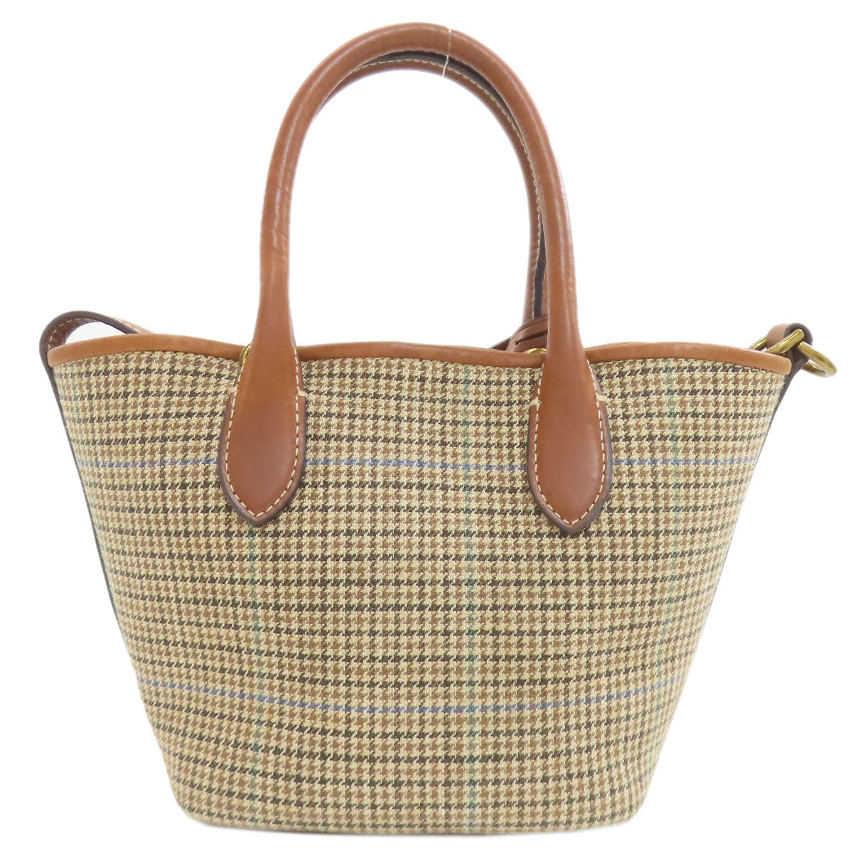 POLO RALPH LAUREN Mini Bellport 2WAY Handbag Canvas LeatherLadies [Used]