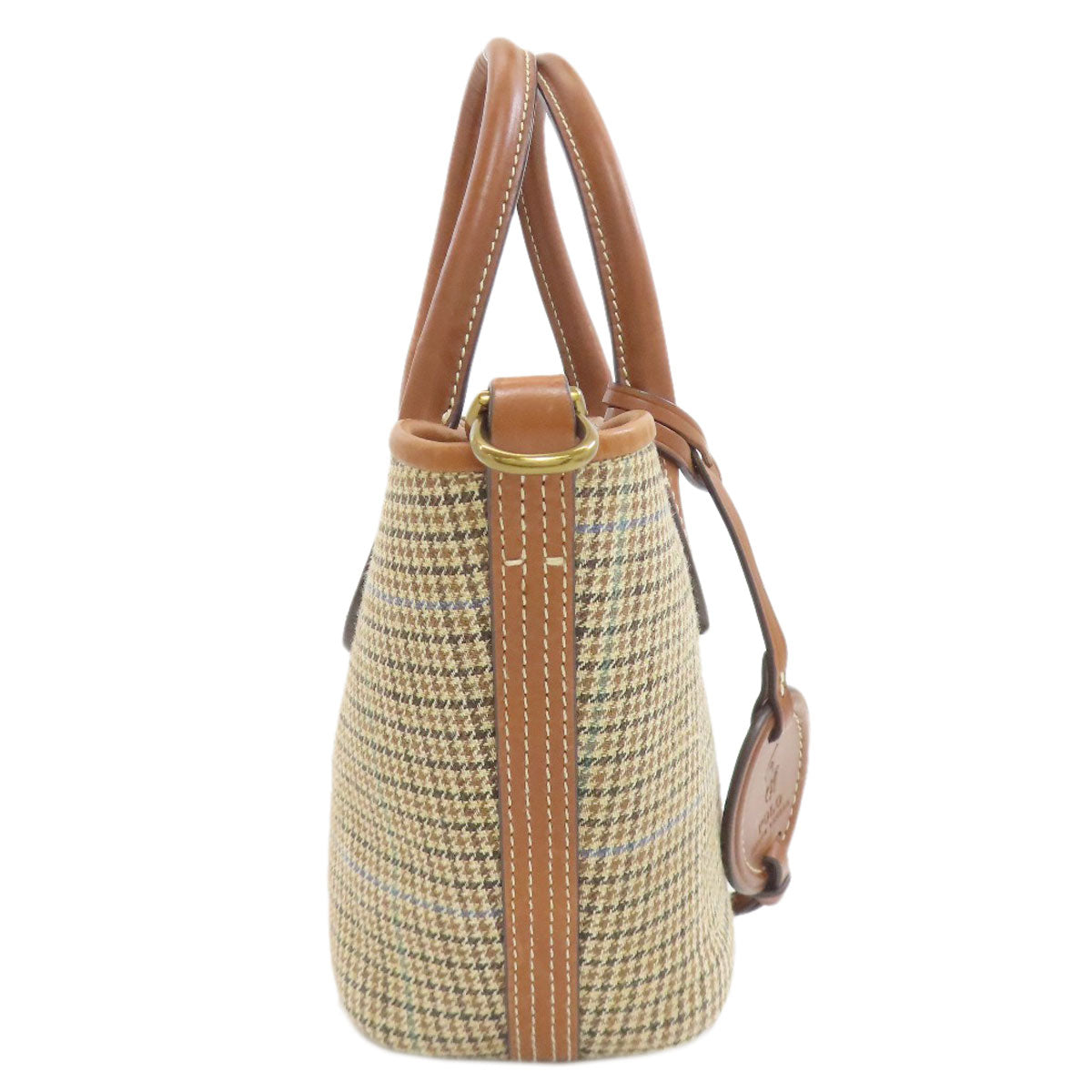 POLO RALPH LAUREN Mini Bellport 2WAY Handbag Canvas LeatherLadies [Used]