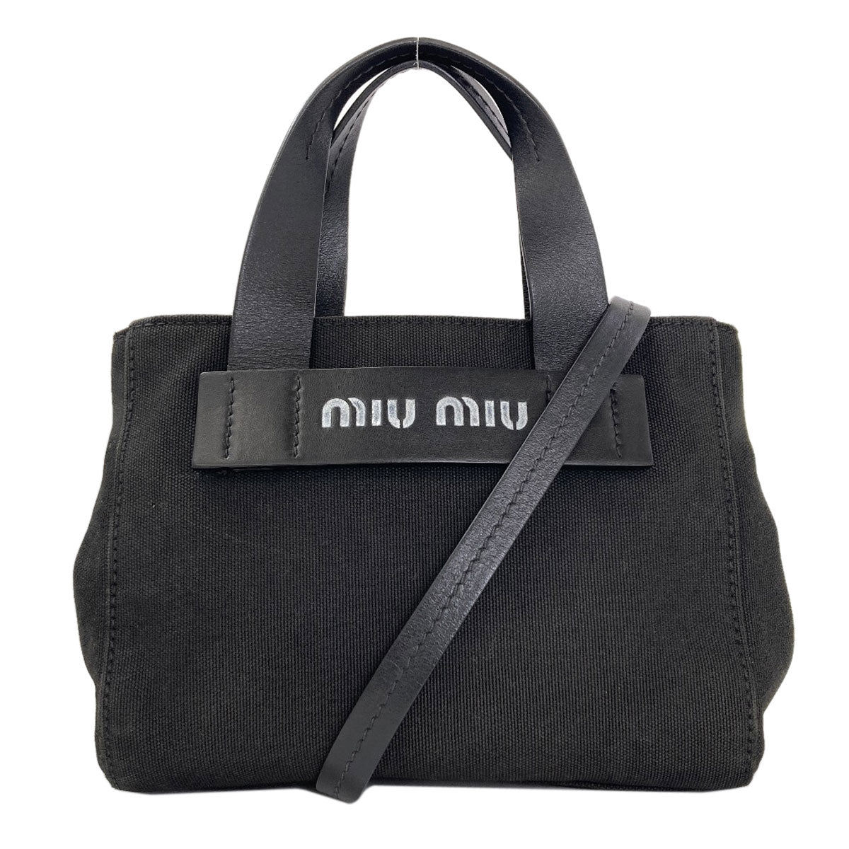 MIUMIU 2WAY Handbag Canvas Ladies [Used]