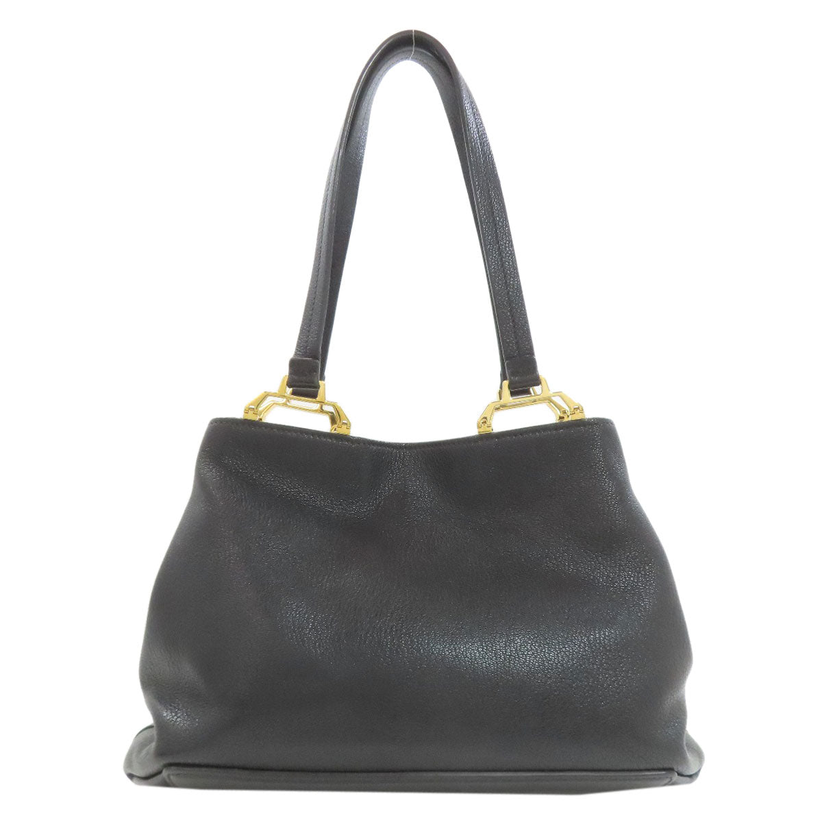MIUMIU 5BG025 Madras Tote Bag Leather Ladies [Used]