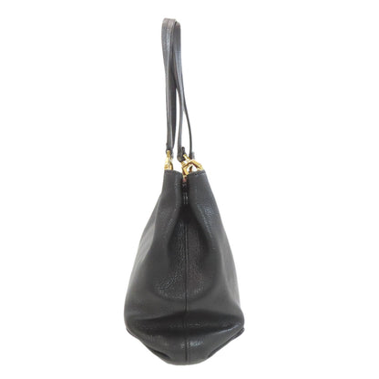 MIUMIU 5BG025 Madras Tote Bag Leather Ladies [Used]