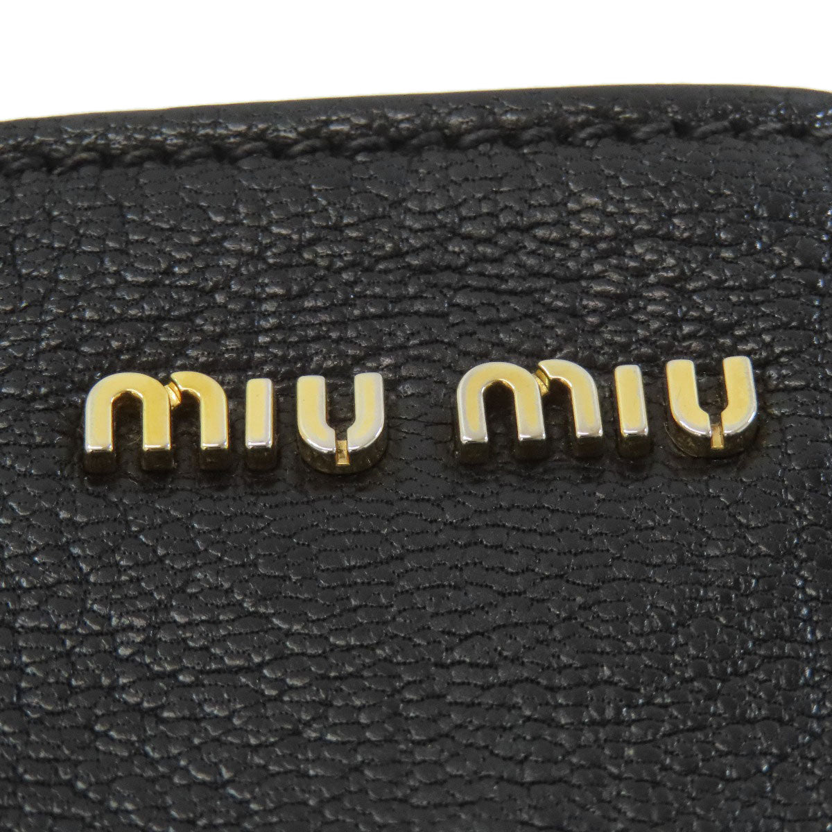 MIUMIU 5BG025 Madras Tote Bag Leather Ladies [Used]