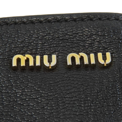 MIUMIU 5BG025 Madras Tote Bag Leather Ladies [Used]