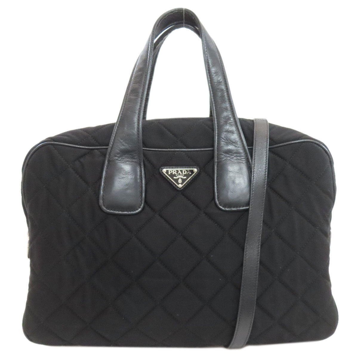 PRADA Quilting 2WAY Handbag Cotton canvas Ladies [Used]