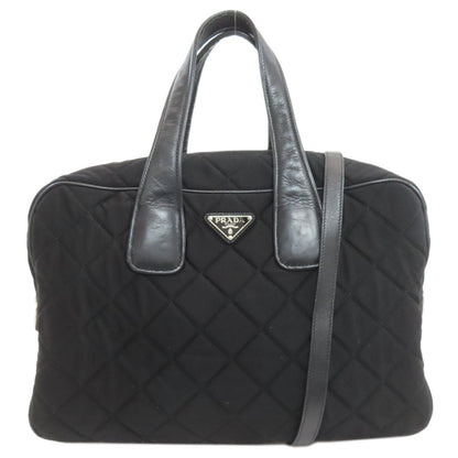 PRADA Quilting 2WAY Handbag Cotton canvas Ladies [Used]