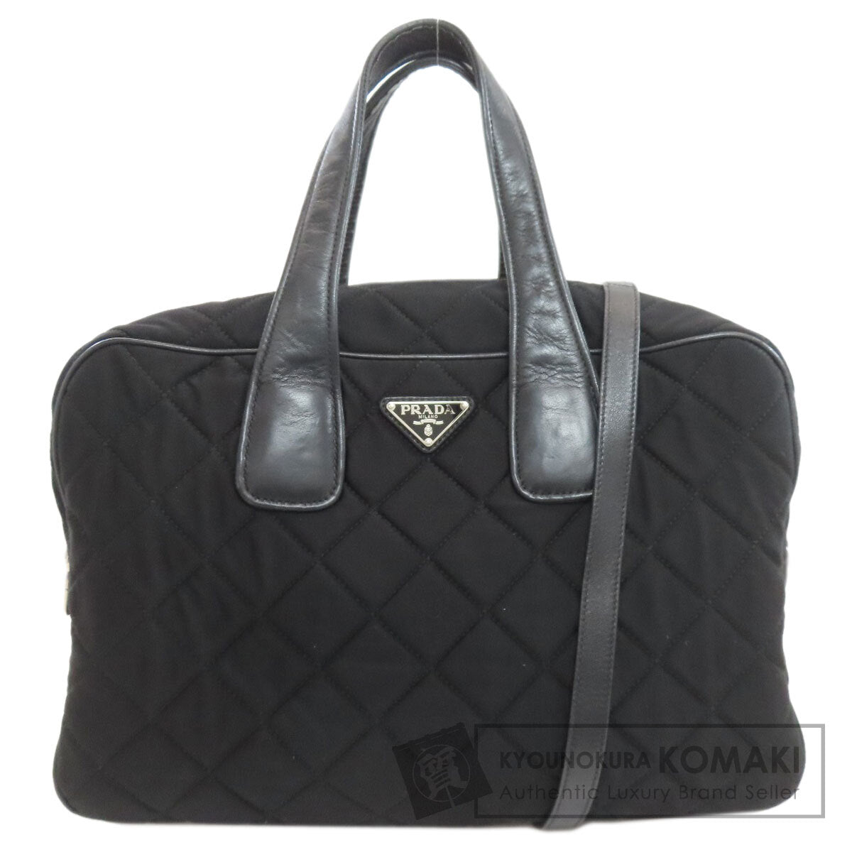 PRADA Quilting 2WAY Handbag Cotton canvas Ladies [Used]
