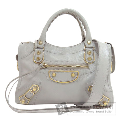 BALENCIAGA 300295 Classic Mini City 2WAY Handbag Calf Ladies [Used]