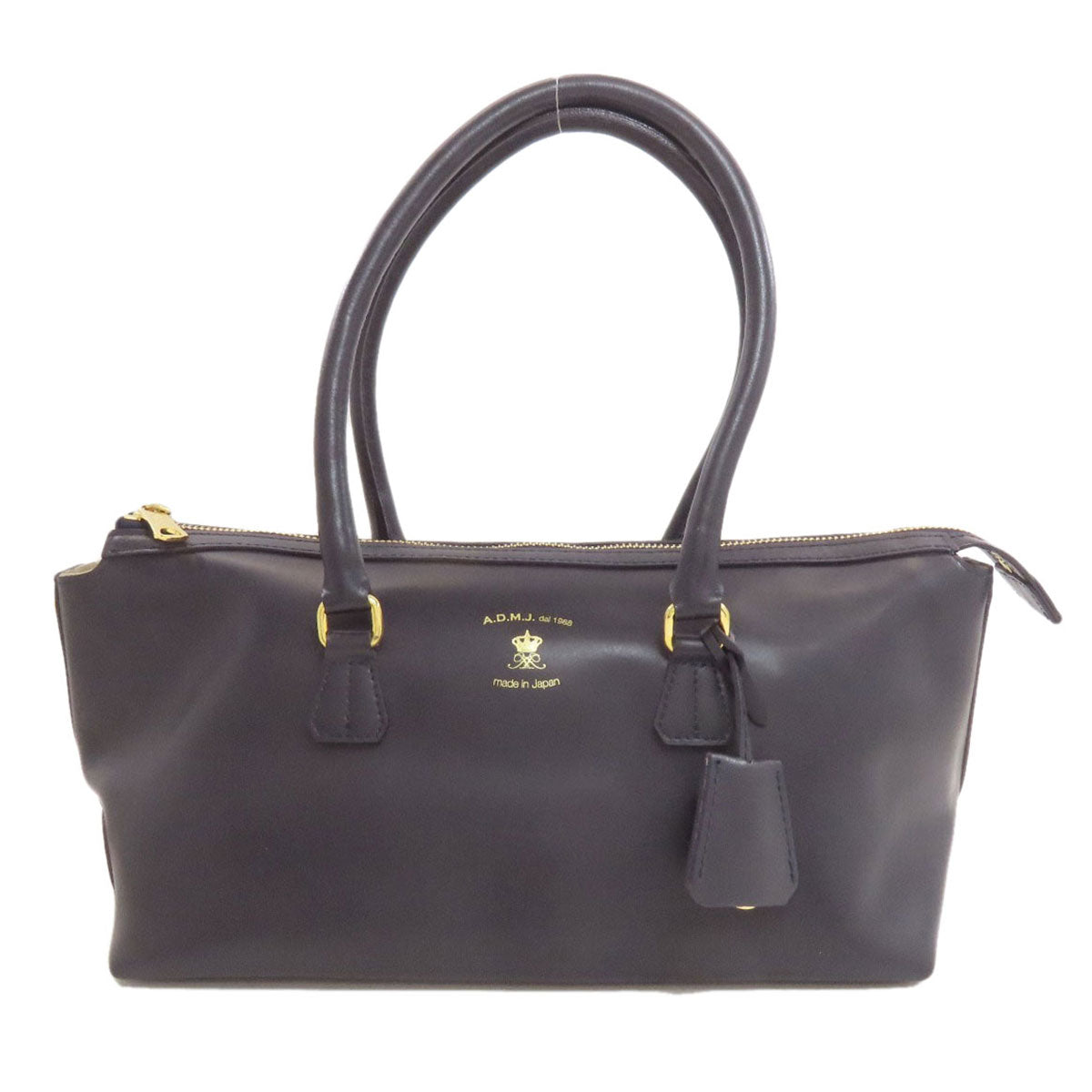 ADMJ logo Handbag Leather Ladies [Used]