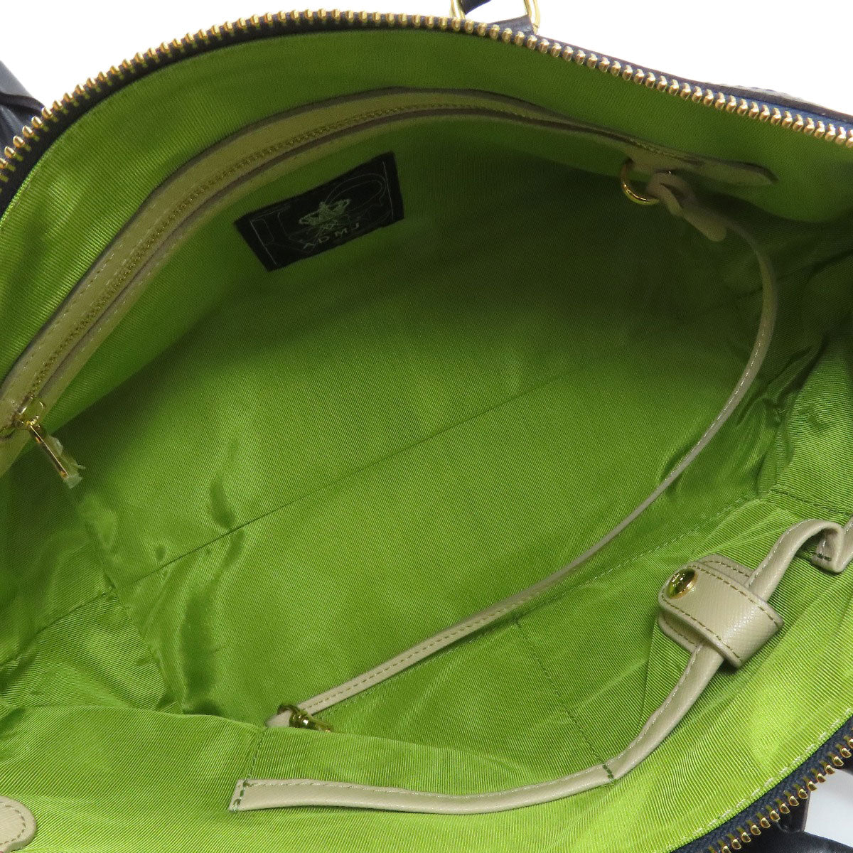 ADMJ logo Handbag Leather Ladies [Used]