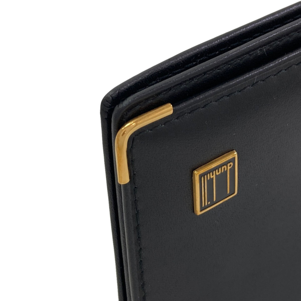 Dunhill logo Long wallet (no coin pocket) Leather mens [Used]
