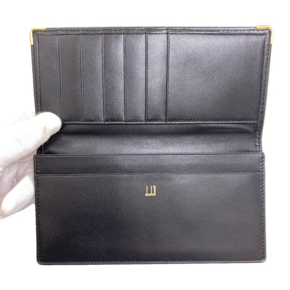 Dunhill logo Long wallet (no coin pocket) Leather mens [Used]