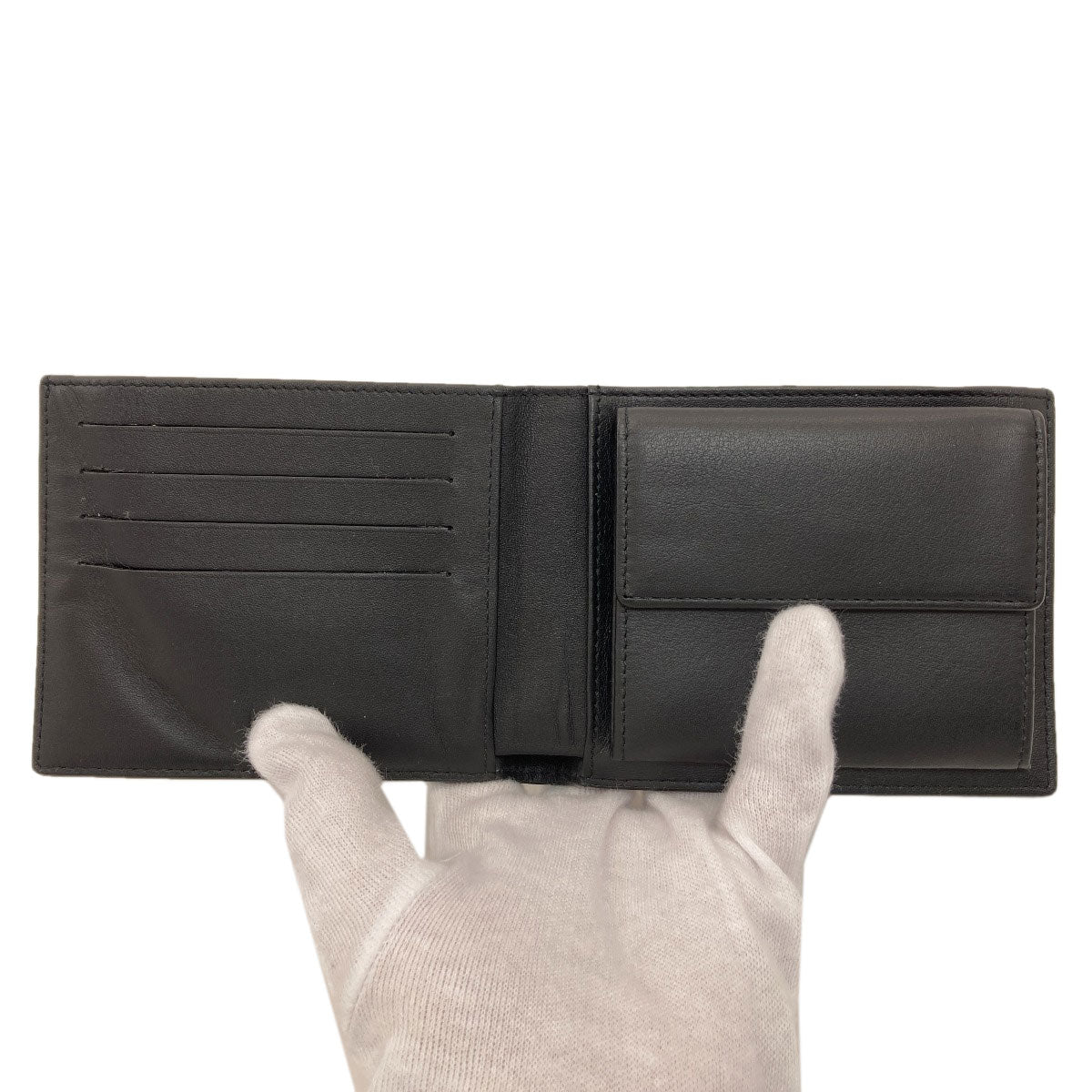 Dunhill sidecar Bifold Wallet with Coin Pocket Leather mens [Used]