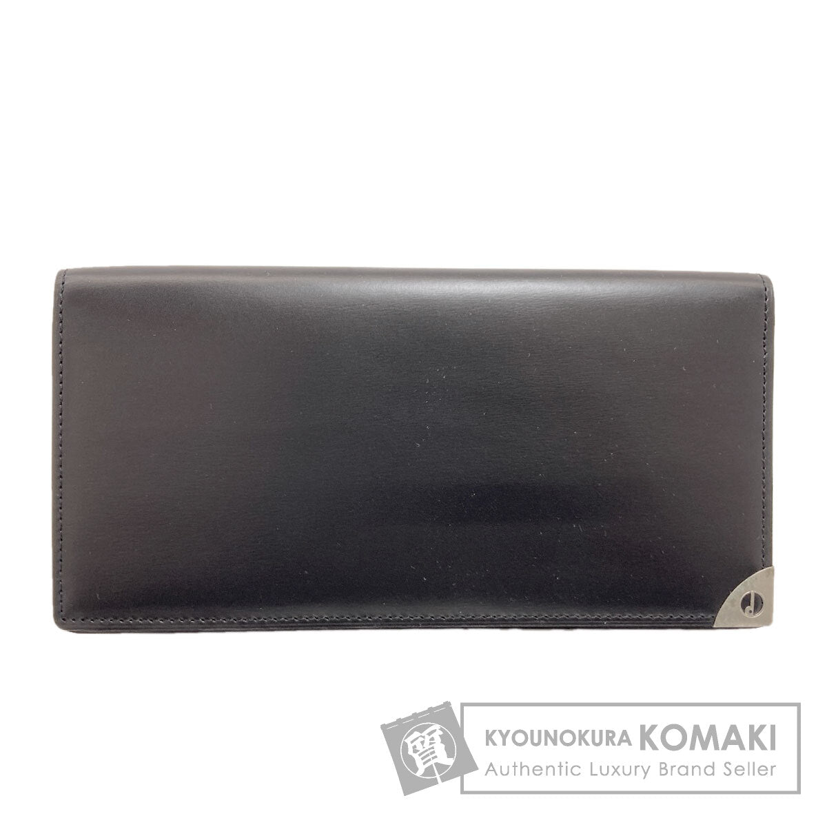 Dunhill logo Long wallet (no coin pocket) Leather mens [Used]