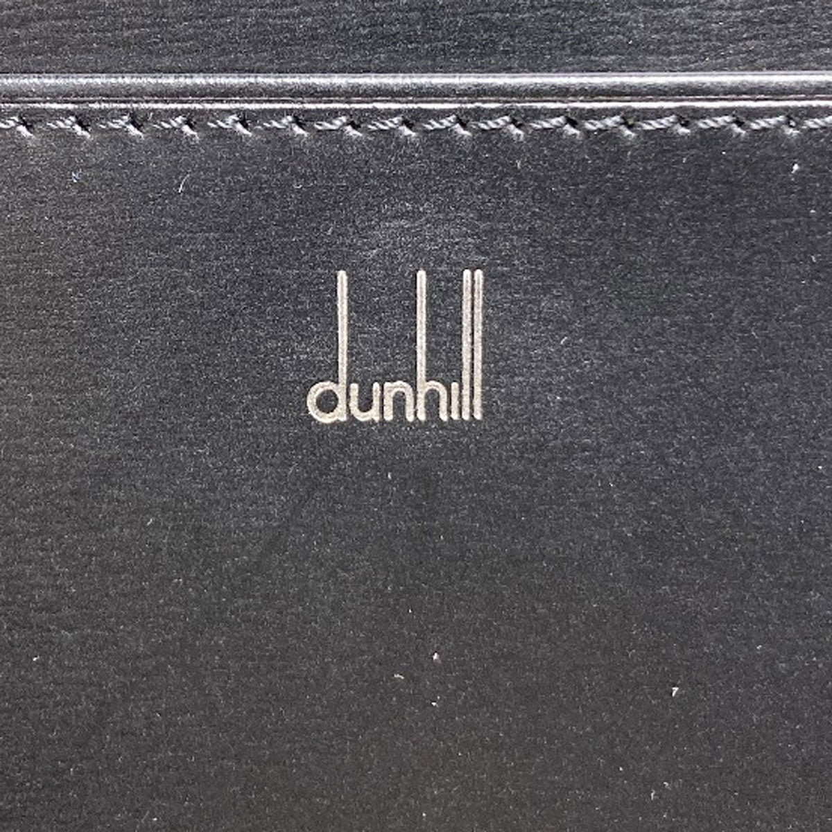 Dunhill logo Long wallet (no coin pocket) Leather mens [Used]