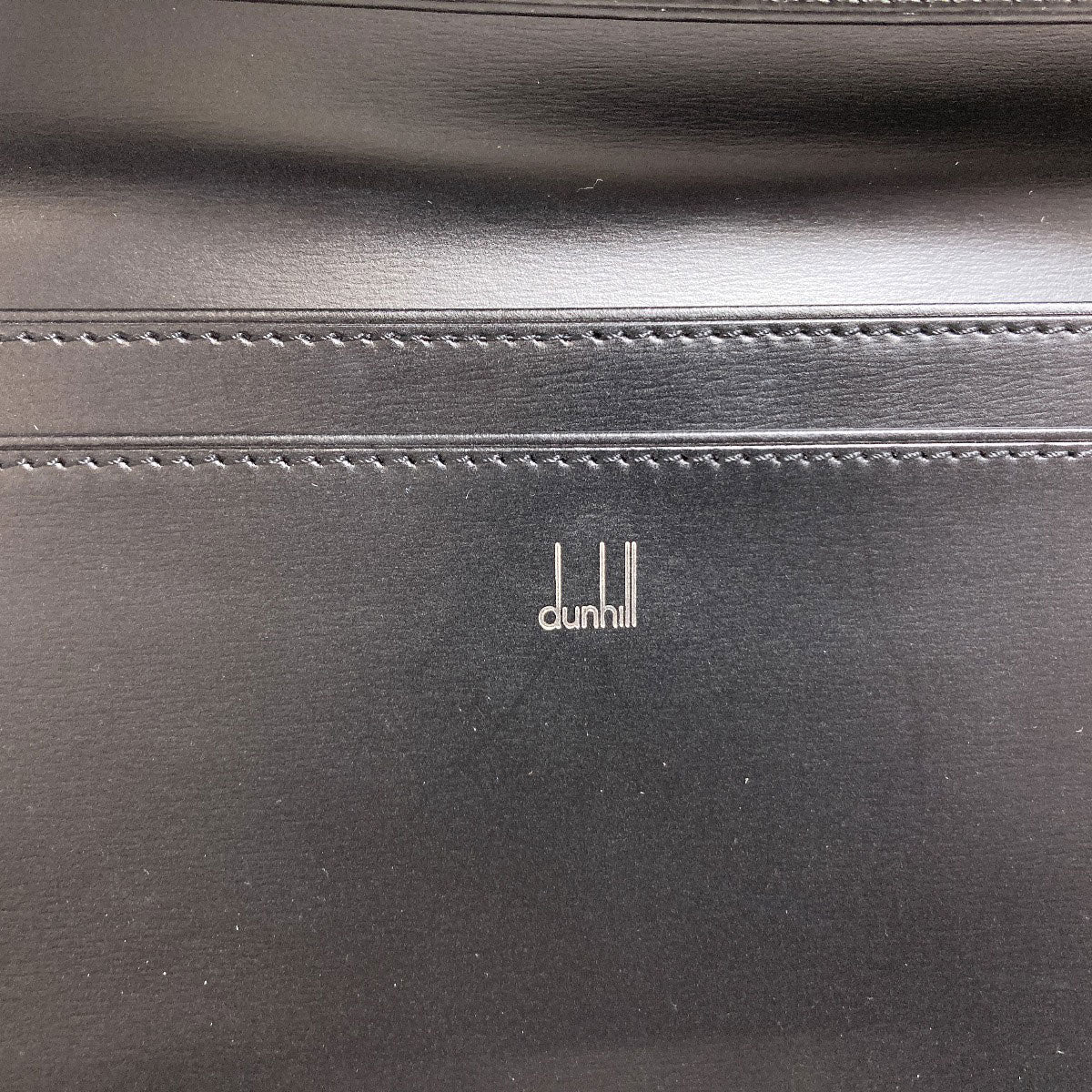 Dunhill logo Long wallet (no coin pocket) Leather mens [Used]