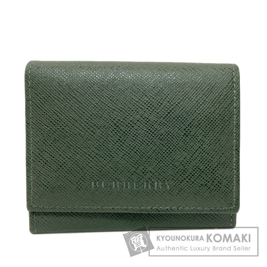 BURBERRY logo coin purse Leather Ladies [Used]